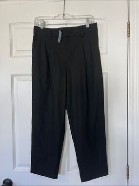 LOFT Black Cropped Straight-Leg Women's Pants